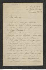 Nachlass Franz Steindachner, Brief von Gabriel Adolphe Boucard an Franz Steindachner (21.02.1878), Inv.Nr. 47.04, Seite 1
